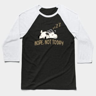 Funny lazy Goat Baseball T-Shirt